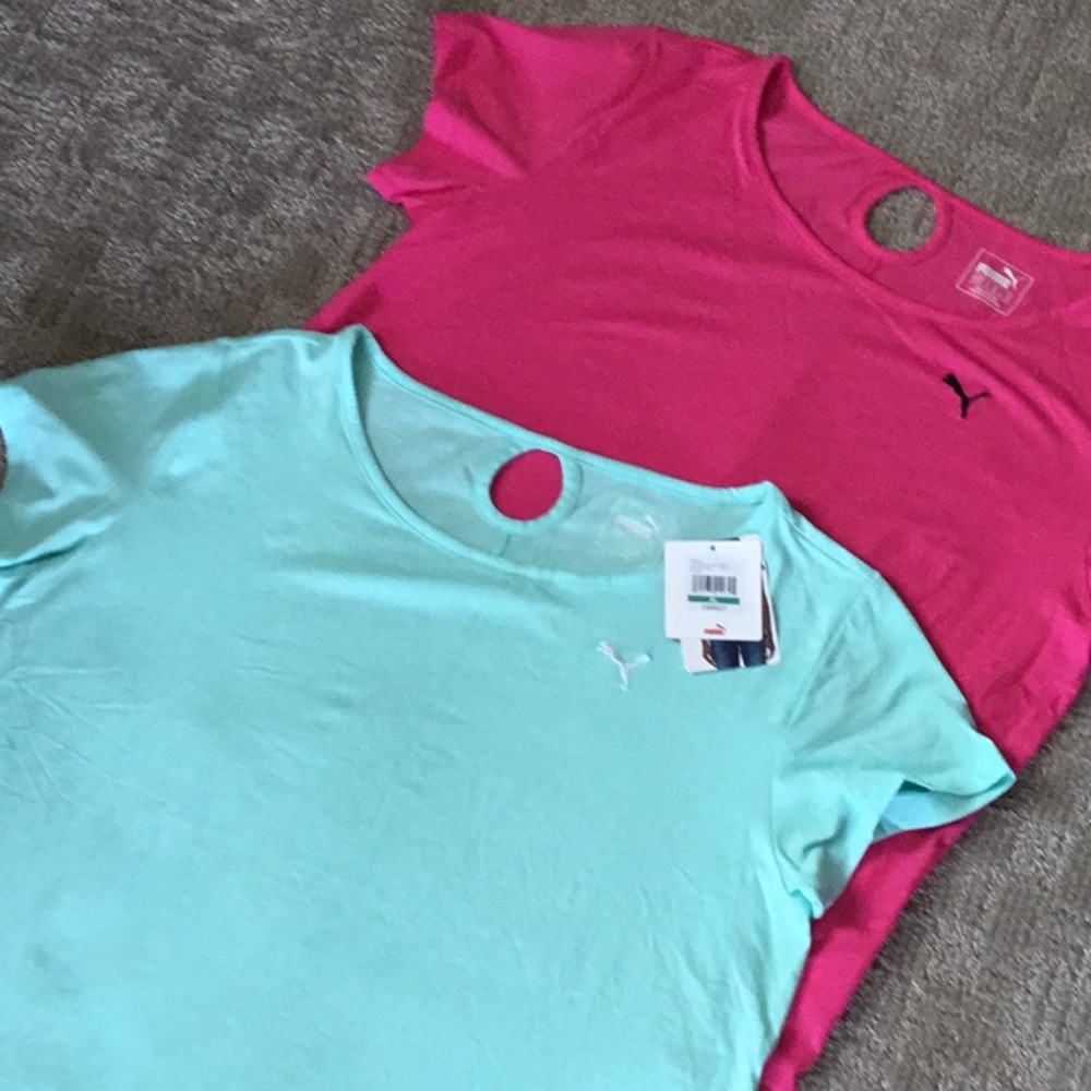 Puma tops size XL (Pink &Aqua)